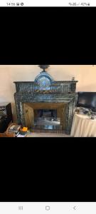 Marble fireplace